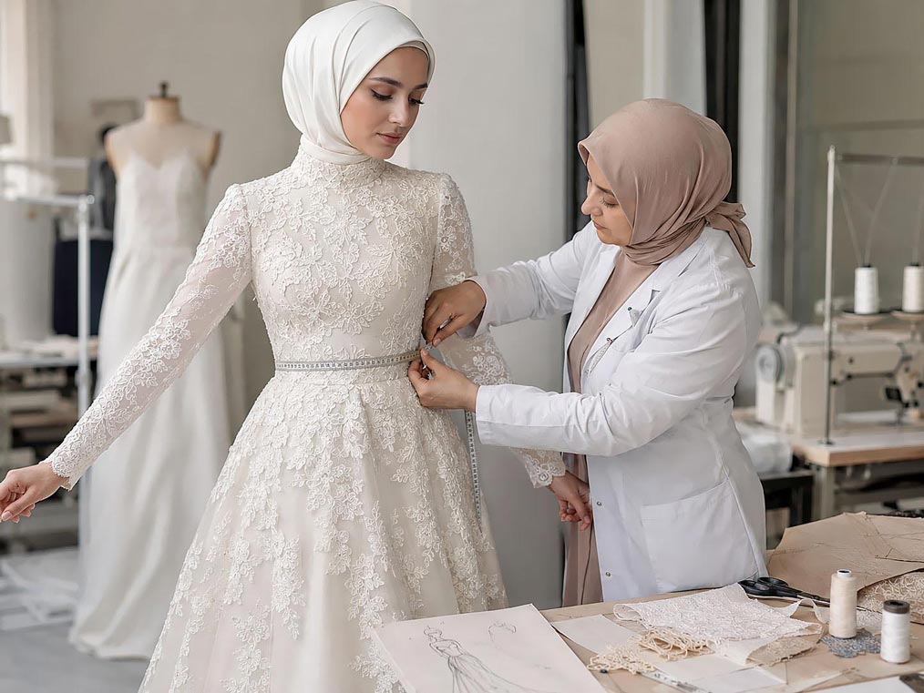 How Made-to-Measure Hijab Wedding Dresses Work