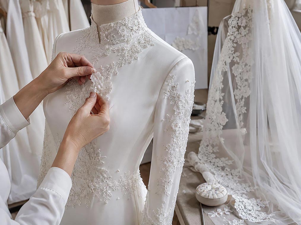 What Makes a Luxury Modest Wedding Dress? 8 Couture Details