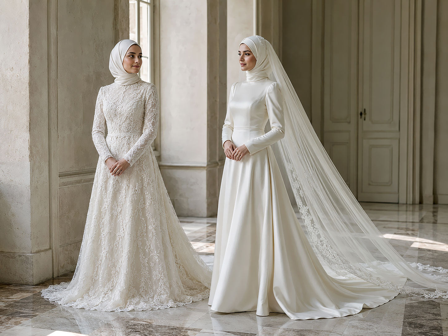 Hijab Only vs Hijab + Veil: How to Style a Modest Wedding Look