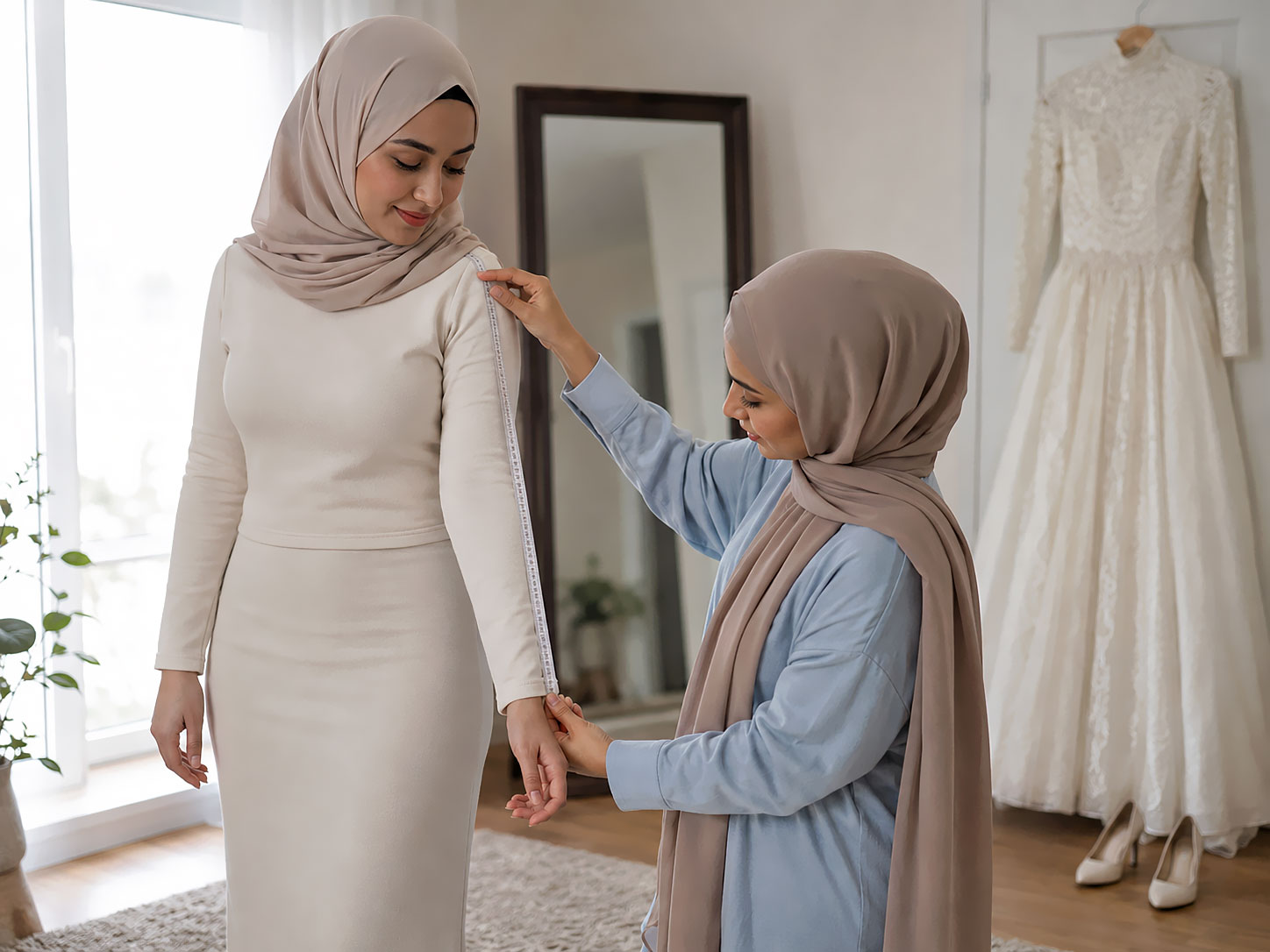 How to Take Bridal Measurements for a Hijab Wedding Dress